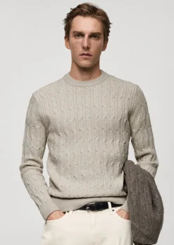 MANGO Kardigany I Swetry*Sweter ścieg pleciony