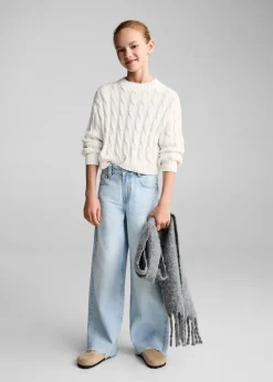 Dzieci MANGO Swetry I Kardigany*Sweter ścieg pleciony