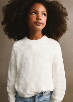 Dzieci MANGO Swetry I Kardigany*Sweter dzianinowy prążkowany