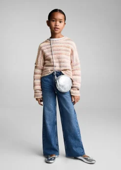 Dzieci MANGO Swetry I Kardigany*Sweter dzianinowy w paski