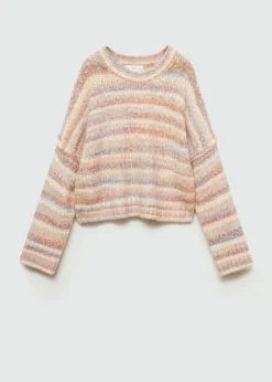 Dzieci MANGO Swetry I Kardigany*Sweter dzianinowy w paski