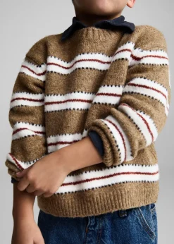 Dzieci MANGO Swetry I Kardigany*Sweter dzianinowy w paski