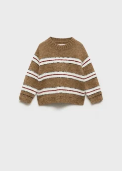 Dzieci MANGO Swetry I Kardigany*Sweter dzianinowy w paski