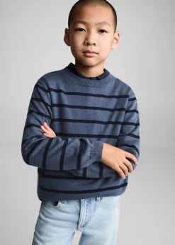 Dzieci MANGO Swetry I Kardigany*Sweter dzianinowy w paski