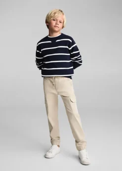 Dzieci MANGO Swetry I Kardigany*Sweter dzianinowy w paski