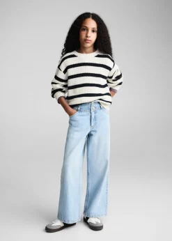 Dzieci MANGO Swetry I Kardigany*Sweter dzianinowy w paski