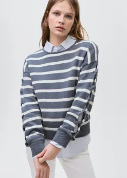 MANGO Swetry I Kardigany*Sweter dzianinowy w paski