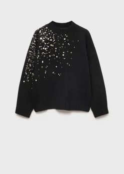 Dzieci MANGO Swetry I Kardigany*Sweter dzianinowy z cekinami