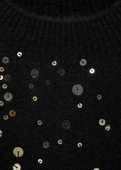 Dzieci MANGO Swetry I Kardigany*Sweter dzianinowy z cekinami