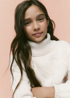 Dzieci MANGO Swetry I Kardigany*Sweter dzianinowy z golfem