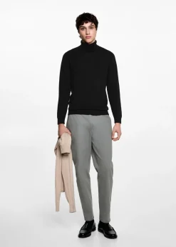 MANGO Swetry*Sweter dzianinowy z golfem