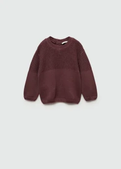 Dzieci MANGO Swetry I Kardigany*Sweter mieszanka dzianin