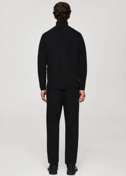 MANGO Kardigany I Swetry*Sweter na suwak z oddychającej mieszanki wełnianej Coolmax®