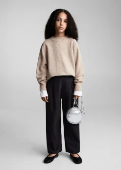 Dzieci MANGO Swetry I Kardigany*Sweter o prostym kroju z okrągłym dekoltem