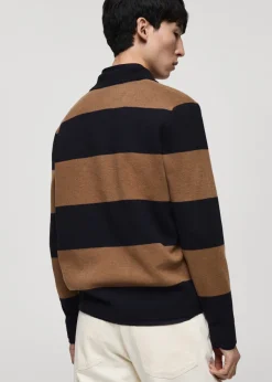 MANGO Kardigany I Swetry|Koszulki Polo*Sweter polo w paski