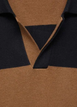 MANGO Kardigany I Swetry|Koszulki Polo*Sweter polo w paski