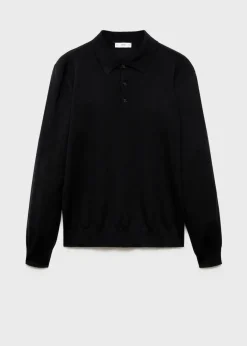 MANGO Kardigany I Swetry|Koszulki Polo*Sweter polo z 100% wełny merynosów