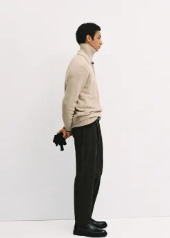 MANGO Kardigany I Swetry|Koszulki Polo*Sweter polo z dzianiny bouclé z drobnym splotem