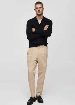 MANGO Kardigany I Swetry|Koszulki Polo*Sweter polo z dzianiny średniej grubości z warkoczami