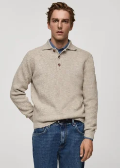 MANGO Kardigany I Swetry|Koszulki Polo*Sweter polo z dzianiny regular fit