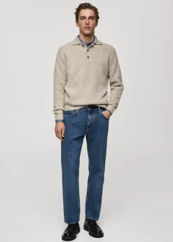 MANGO Kardigany I Swetry|Koszulki Polo*Sweter polo z dzianiny regular fit