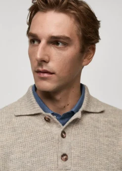 MANGO Kardigany I Swetry|Koszulki Polo*Sweter polo z dzianiny regular fit