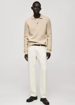 MANGO Kardigany I Swetry|Koszulki Polo*Sweter polo z dzianiny z teksturą