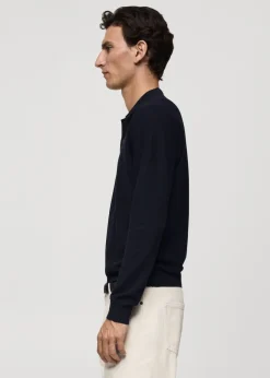 MANGO Kardigany I Swetry|Koszulki Polo*Sweter polo z dzianiny z teksturą