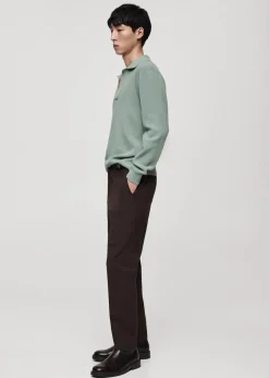 MANGO Kardigany I Swetry|Koszulki Polo*Sweter polo z dzianiny z mieszanki wełny