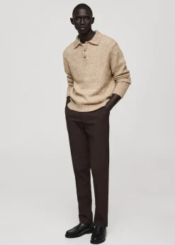 MANGO Kardigany I Swetry|Koszulki Polo*Sweter polo z dzianiny z mieszanki wełny