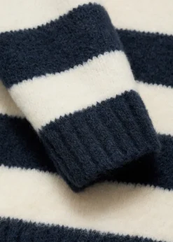 Dzieci MANGO Swetry I Kardigany*Sweter w paski z kołnierzykiem polo