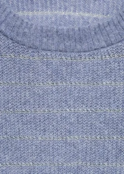 MANGO Swetry I Kardigany*Sweter w paski z lureksową nitką