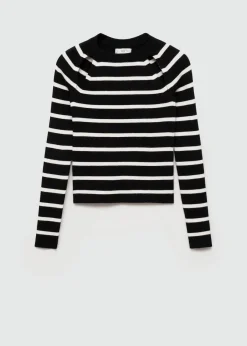 MANGO Swetry I Kardigany*Sweter w paski z wycięciami