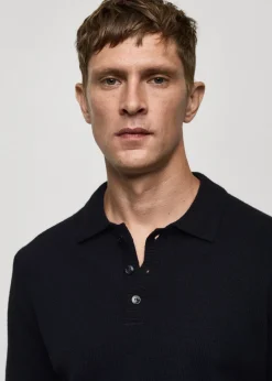 MANGO Kardigany I Swetry|Koszulki Polo*Sweter wełniany z kołnierzykiem polo