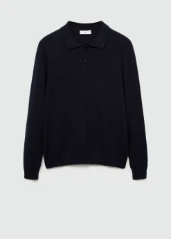 MANGO Kardigany I Swetry|Koszulki Polo*Sweter wełniany z kołnierzykiem polo