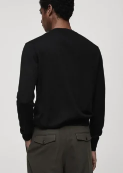 MANGO Kardigany I Swetry*Sweter z 100% wełny merynosów z dekoltem w serek