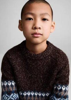Dzieci MANGO Swetry I Kardigany*Sweter z żakardowej dzianiny