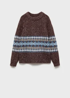 Dzieci MANGO Swetry I Kardigany*Sweter z żakardowej dzianiny