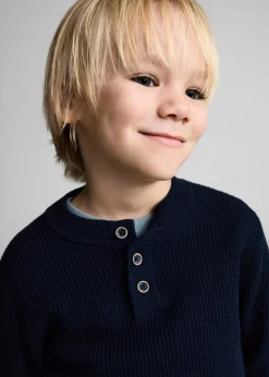 Dzieci MANGO Swetry I Kardigany*Sweter z bawełnianej dzianiny