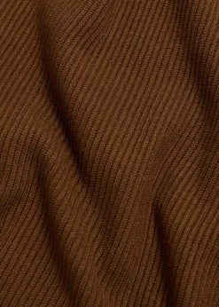 MANGO Kardigany I Swetry*Sweter z bawełnianej prążkowanej dzianiny