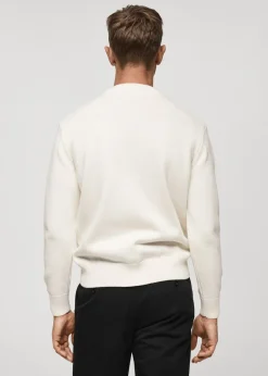 MANGO Kardigany I Swetry*Sweter z dzianiny bawełnianej o średniej grubości