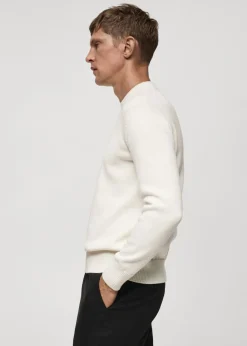 MANGO Kardigany I Swetry*Sweter z dzianiny bawełnianej o średniej grubości
