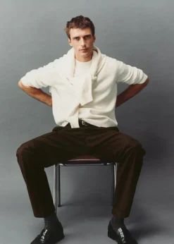 MANGO Kardigany I Swetry*Sweter z dzianiny bawełnianej o średniej grubości