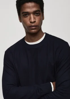 MANGO Kardigany I Swetry*Sweter z dzianiny bawełnianej z drobną teksturą