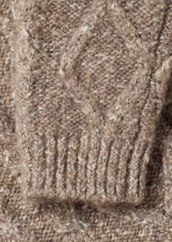 Dzieci MANGO Swetry I Kardigany*Sweter z dzianiny w warkocze z zapięciem na guziki