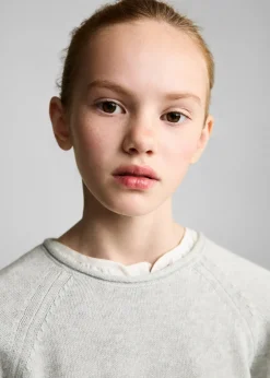 Dzieci MANGO Swetry I Kardigany*Sweter z dzianiny z 100% bawełny