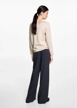 MANGO Swetry I Kardigany*Sweter z dzianiny z dekoltem w łódkę