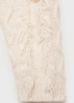 Dzieci MANGO Swetry I Kardigany*Sweter z dzianiny z frędzlami