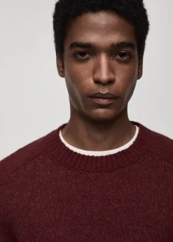 MANGO Kardigany I Swetry*Sweter z dzianiny z mieszanki wełny i bawełny