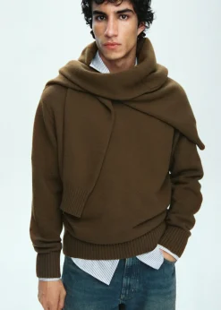 MANGO Kardigany I Swetry*Sweter z dzianiny z mieszanki wełny